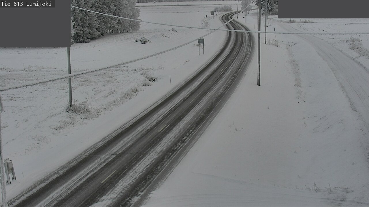 Weather Camera Image Road 813 Lumijoki, Lumijoki, Pohjois-Pohjanmaa
