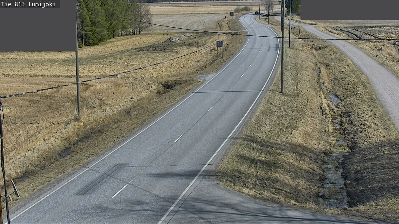 Weather Camera Image Road 813 Lumijoki, Lumijoki, Pohjois-Pohjanmaa