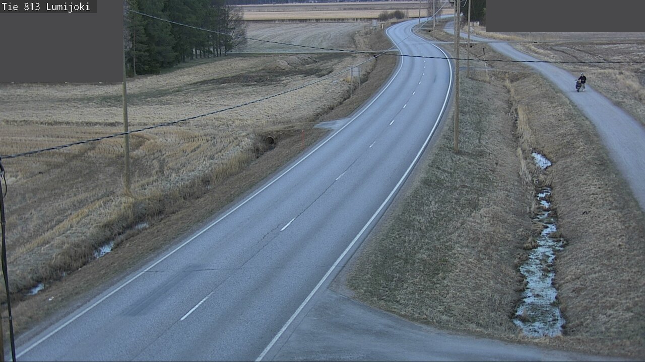 Weather Camera Image Road 813 Lumijoki, Lumijoki, Pohjois-Pohjanmaa