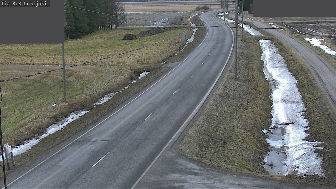 Weather Camera Image Väg 813 Lumijoki, Lumijoki, Pohjois-Pohjanmaa