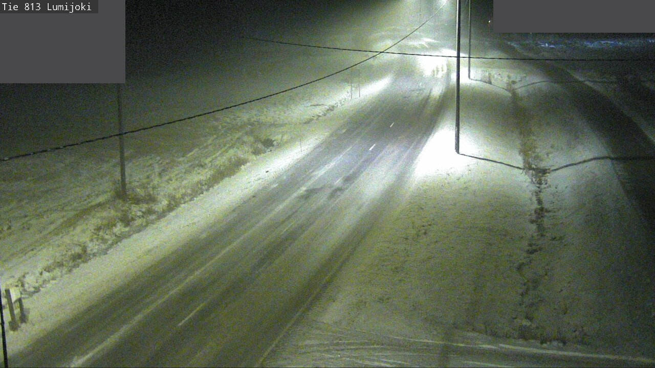 Weather Camera Image Väg 813 Lumijoki, Lumijoki, Pohjois-Pohjanmaa