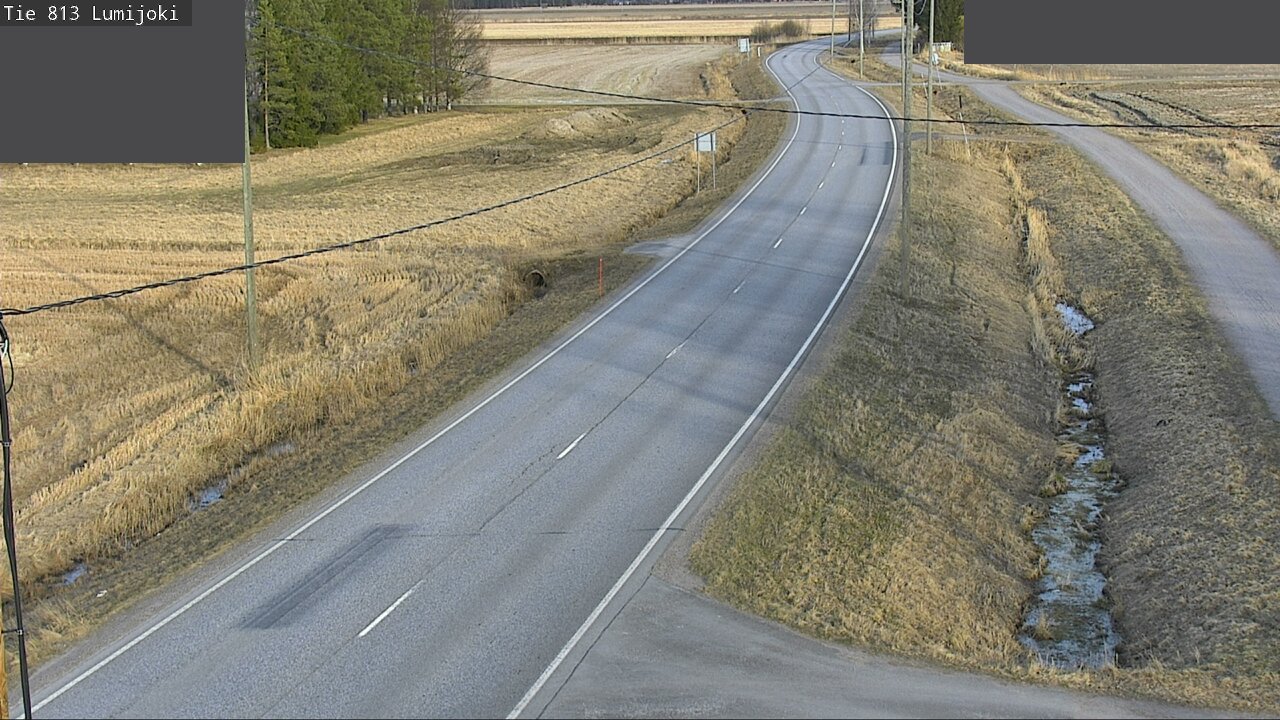 Weather Camera Image Road 813 Lumijoki, Lumijoki, Pohjois-Pohjanmaa