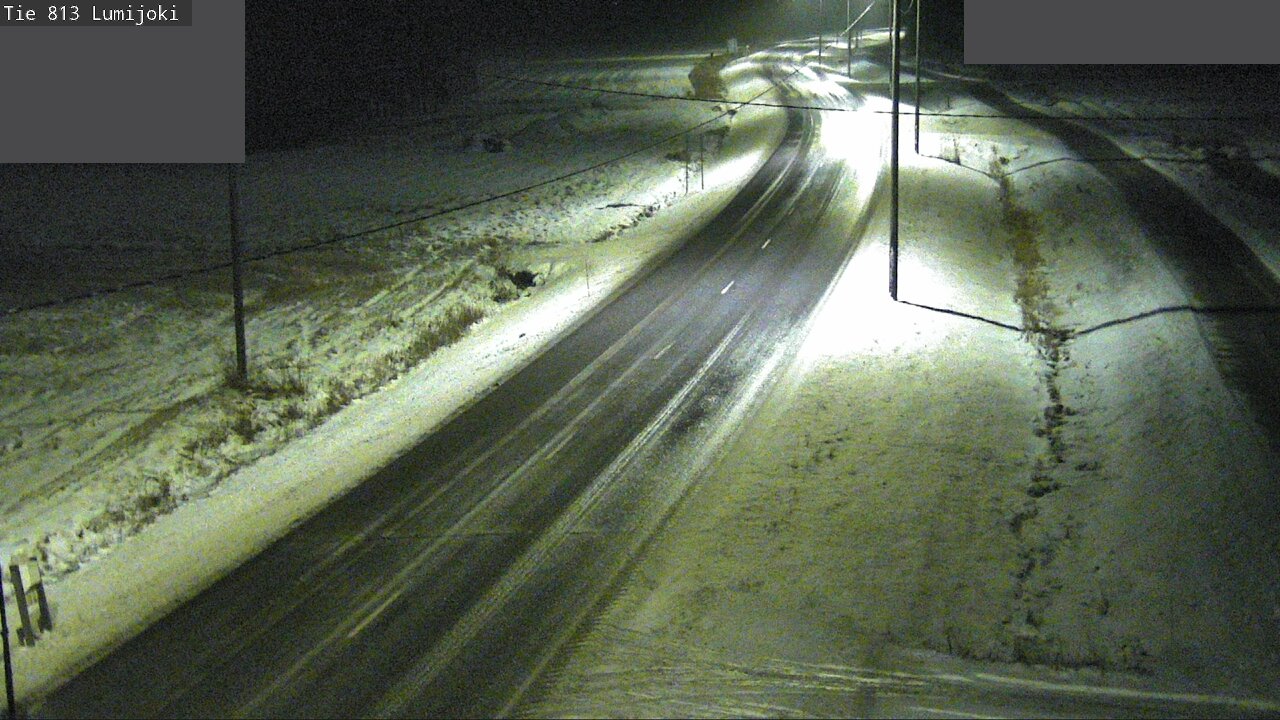 Weather Camera Image Väg 813 Lumijoki, Lumijoki, Pohjois-Pohjanmaa