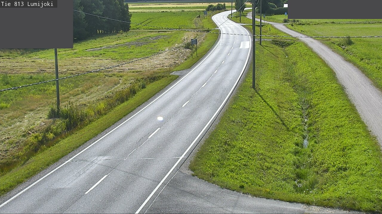 Weather Camera Image Road 813 Lumijoki, Lumijoki, Pohjois-Pohjanmaa