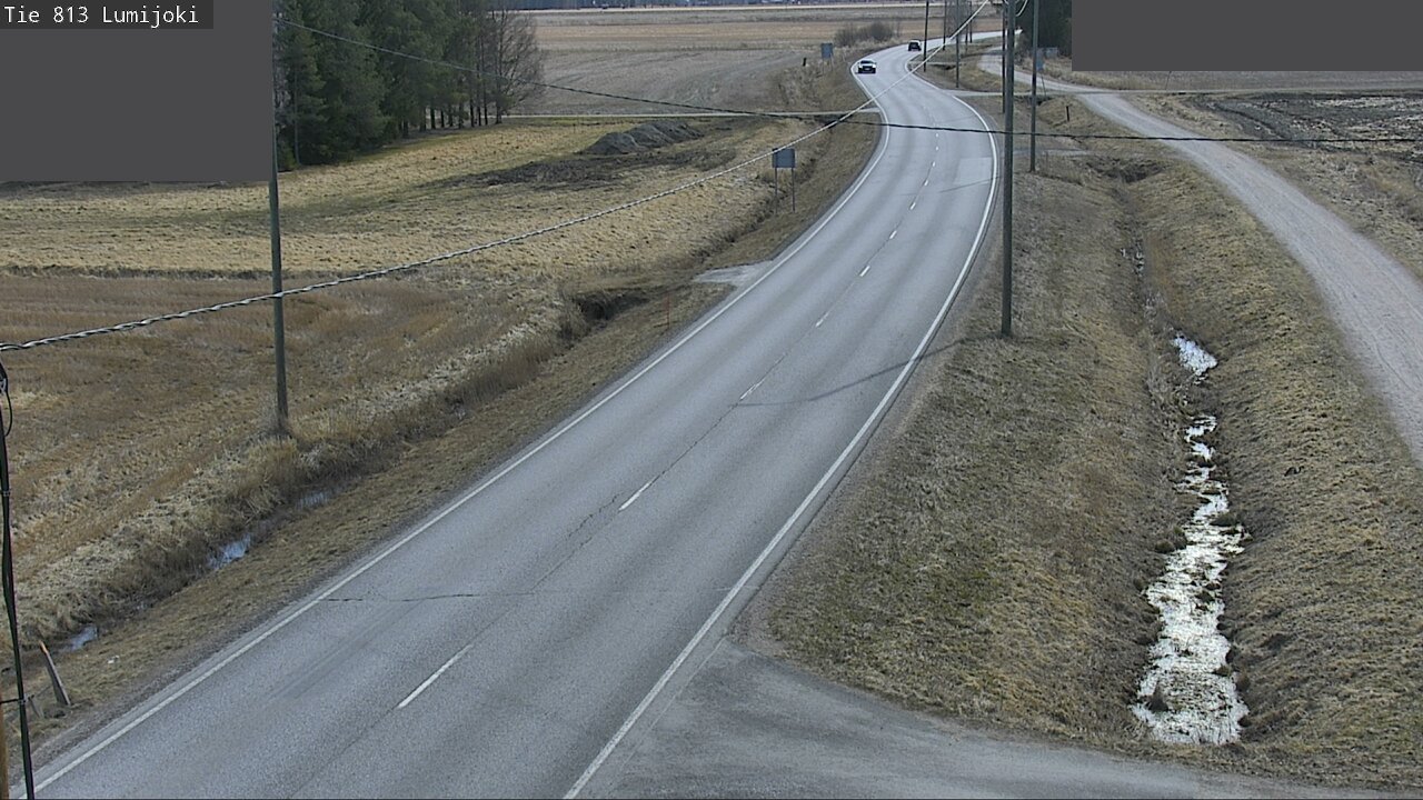 Weather Camera Image Road 813 Lumijoki, Lumijoki, Pohjois-Pohjanmaa