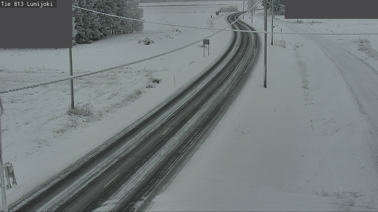 Weather Camera Image Road 813 Lumijoki, Lumijoki, Pohjois-Pohjanmaa