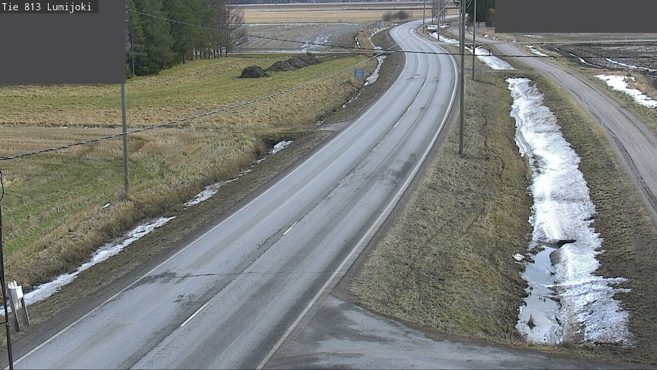Weather Camera Image Väg 813 Lumijoki, Lumijoki, Pohjois-Pohjanmaa