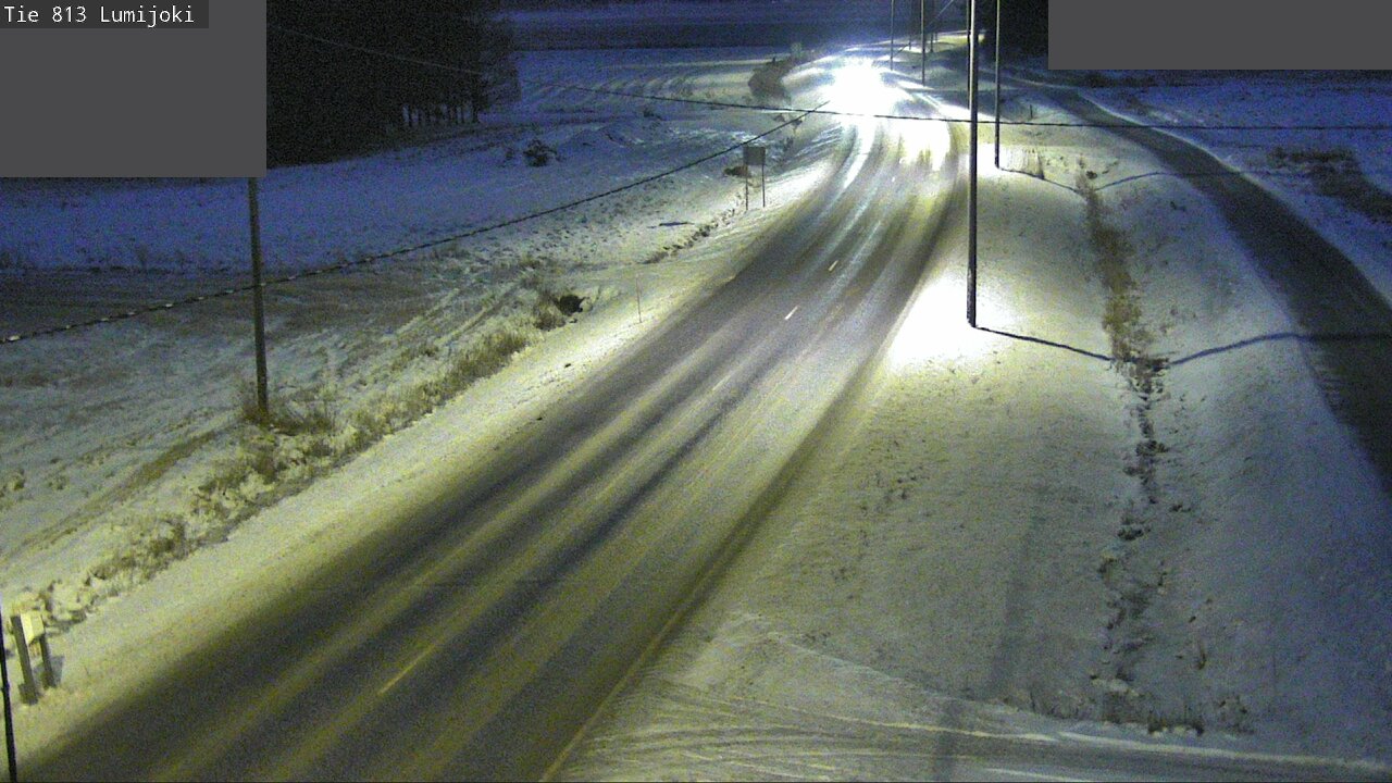 Weather Camera Image Väg 813 Lumijoki, Lumijoki, Pohjois-Pohjanmaa