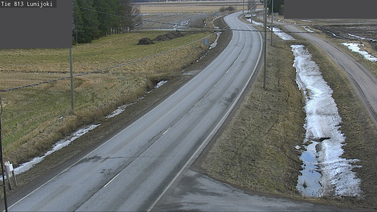 Weather Camera Image Road 813 Lumijoki, Lumijoki, Pohjois-Pohjanmaa
