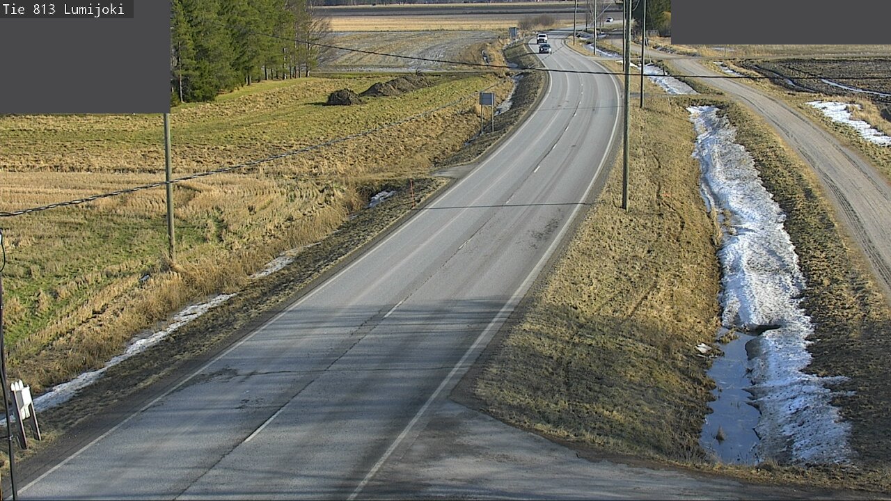 Weather Camera Image Road 813 Lumijoki, Lumijoki, Pohjois-Pohjanmaa