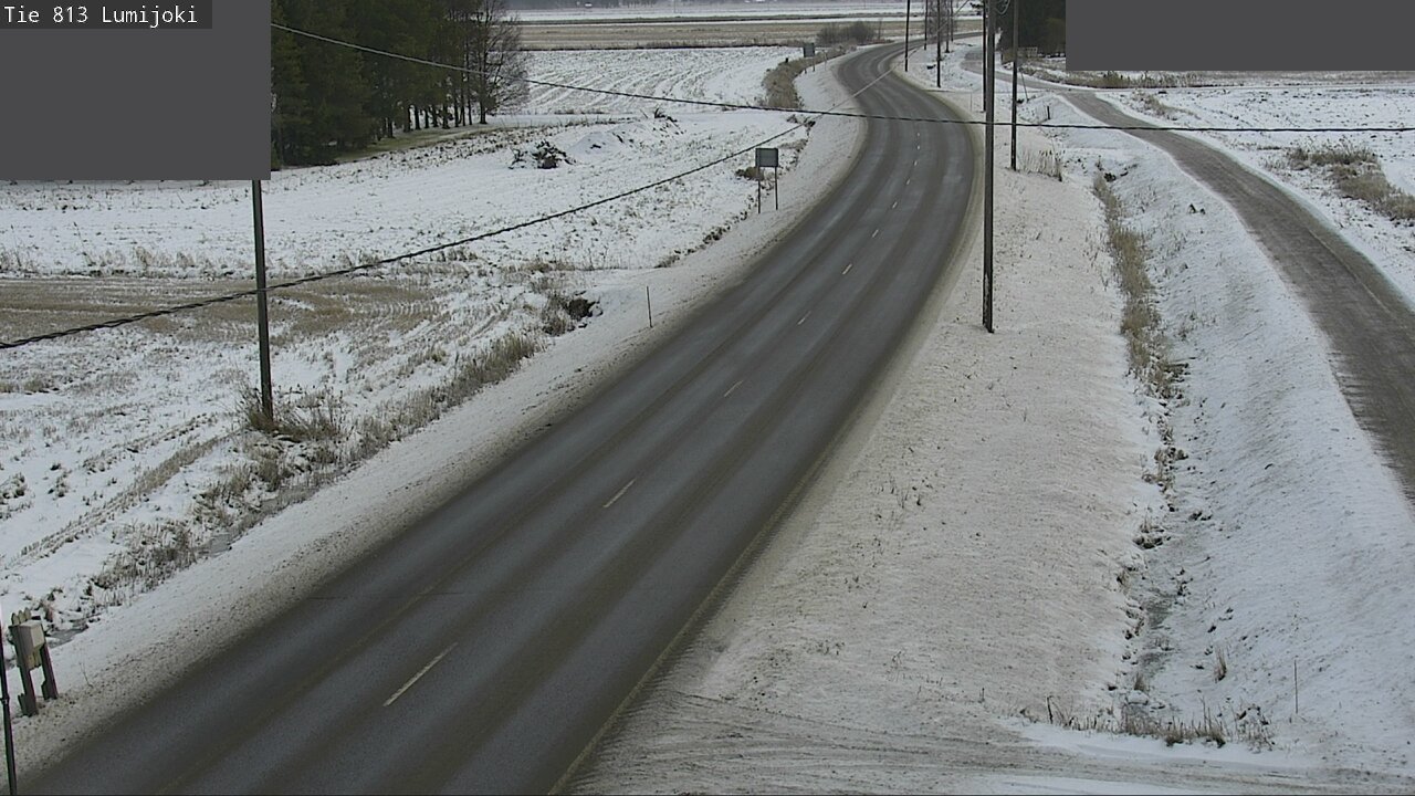 Weather Camera Image Väg 813 Lumijoki, Lumijoki, Pohjois-Pohjanmaa