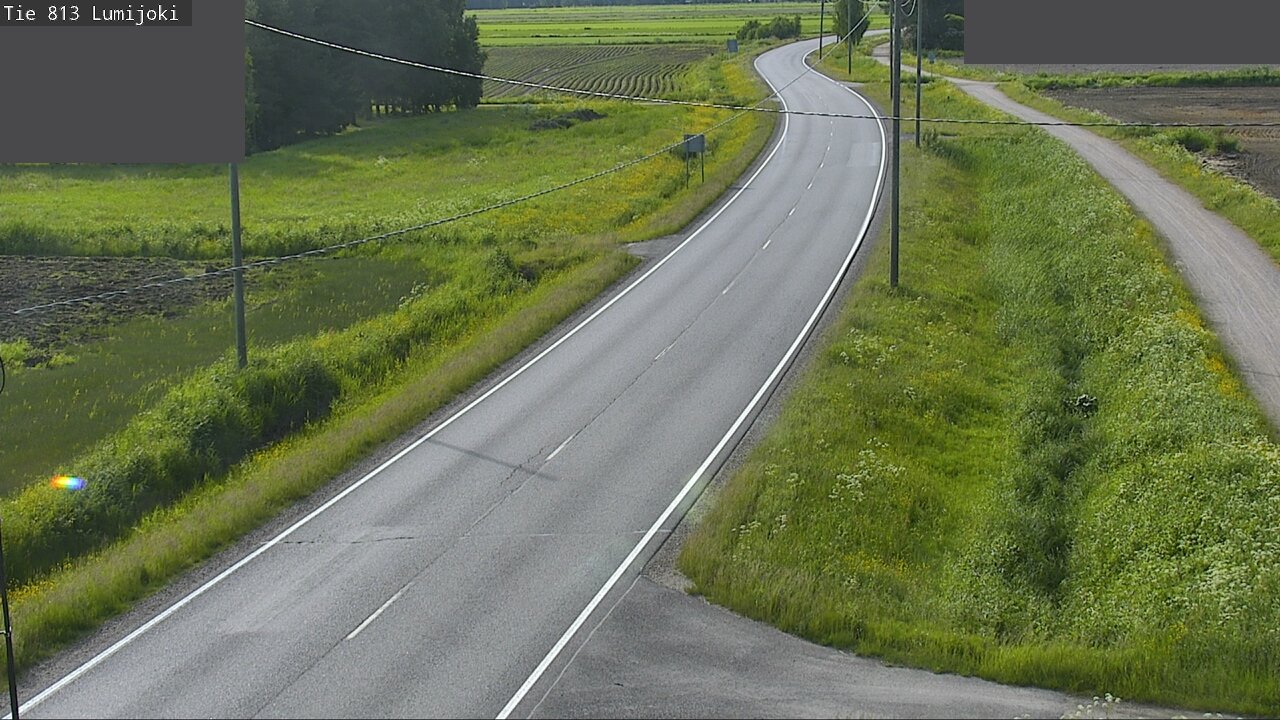 Weather Camera Image Väg 813 Lumijoki, Lumijoki, Pohjois-Pohjanmaa