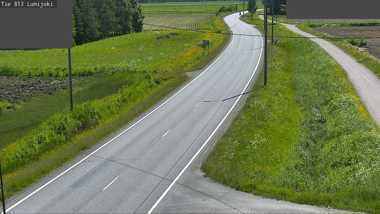 Weather Camera Image Väg 813 Lumijoki, Lumijoki, Pohjois-Pohjanmaa