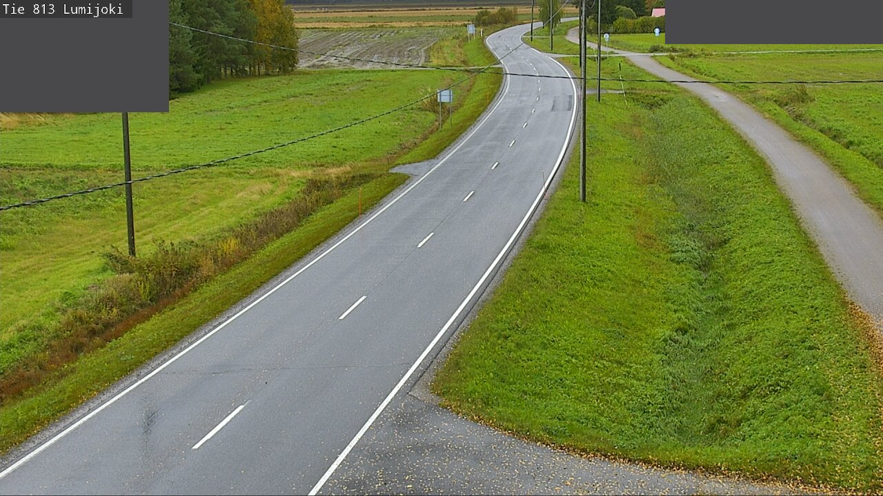 Weather Camera Image Road 813 Lumijoki, Lumijoki, Pohjois-Pohjanmaa