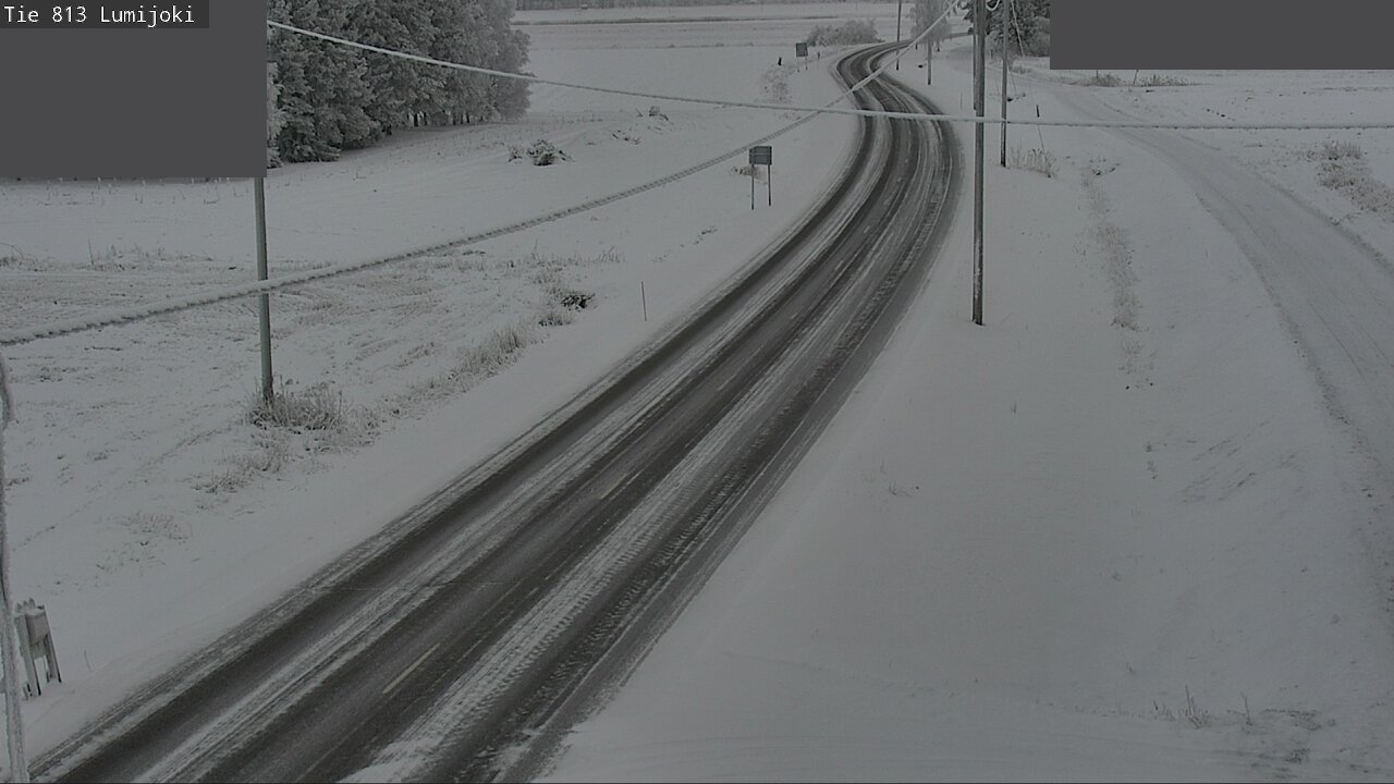 Weather Camera Image Road 813 Lumijoki, Lumijoki, Pohjois-Pohjanmaa
