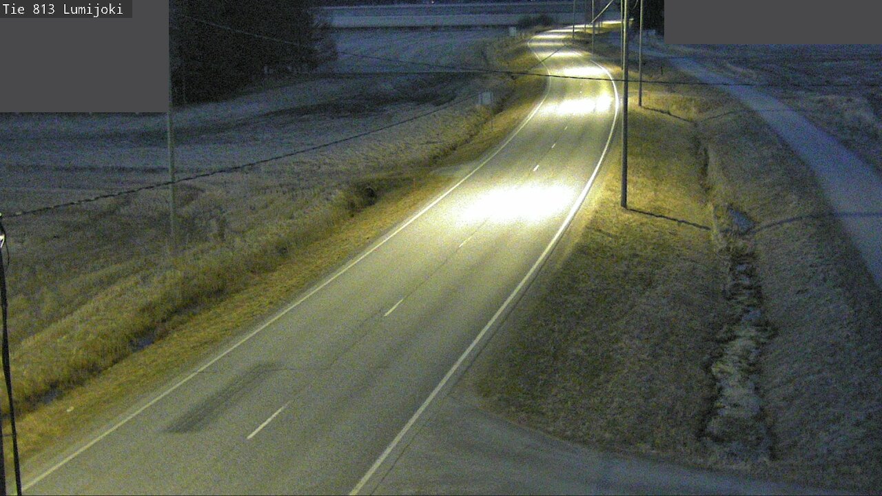 Weather Camera Image Road 813 Lumijoki, Lumijoki, Pohjois-Pohjanmaa
