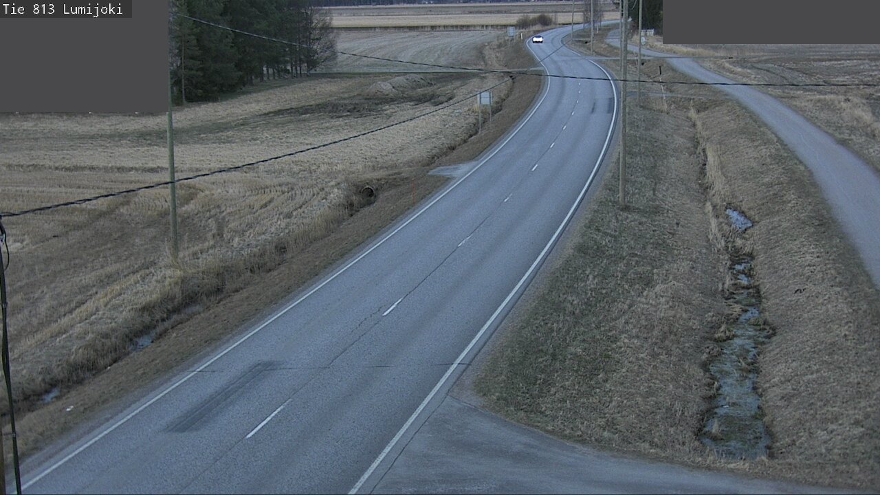 Weather Camera Image Road 813 Lumijoki, Lumijoki, Pohjois-Pohjanmaa