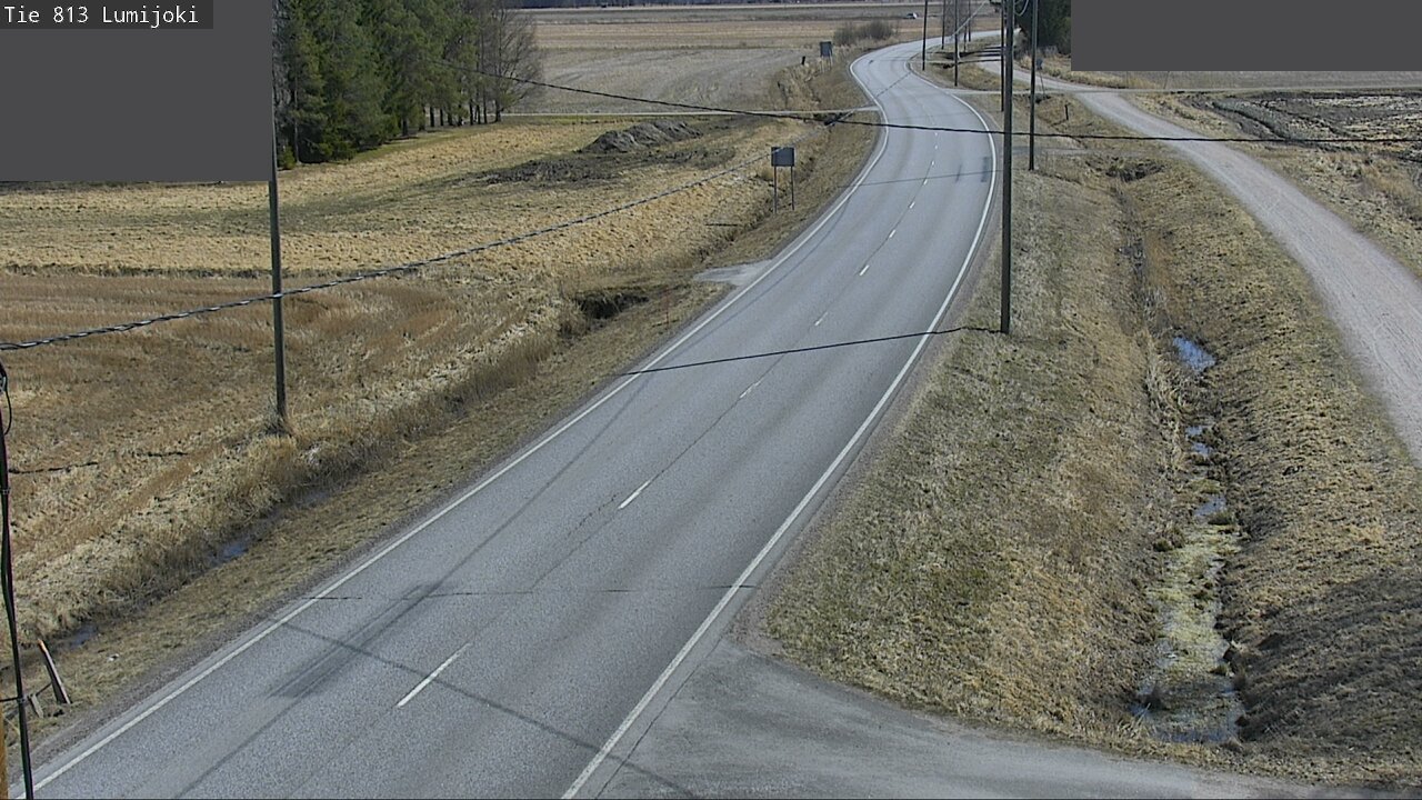 Weather Camera Image Road 813 Lumijoki, Lumijoki, Pohjois-Pohjanmaa