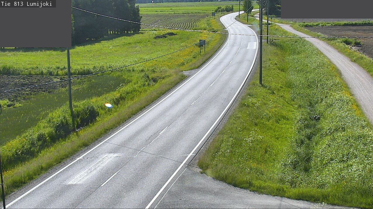 Weather Camera Image Väg 813 Lumijoki, Lumijoki, Pohjois-Pohjanmaa