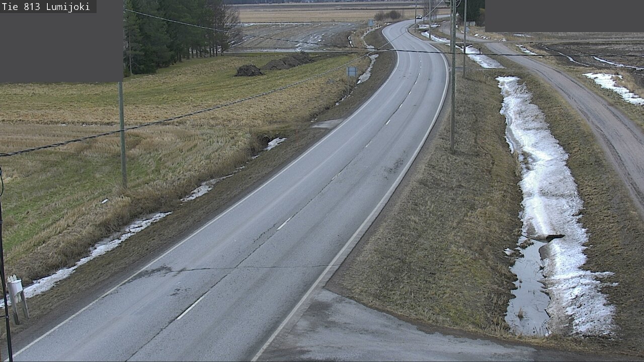 Weather Camera Image Road 813 Lumijoki, Lumijoki, Pohjois-Pohjanmaa