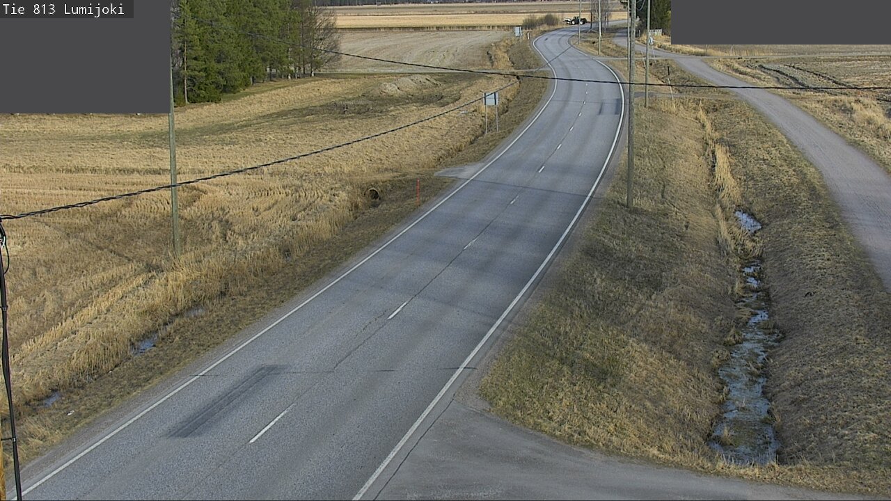 Weather Camera Image Road 813 Lumijoki, Lumijoki, Pohjois-Pohjanmaa