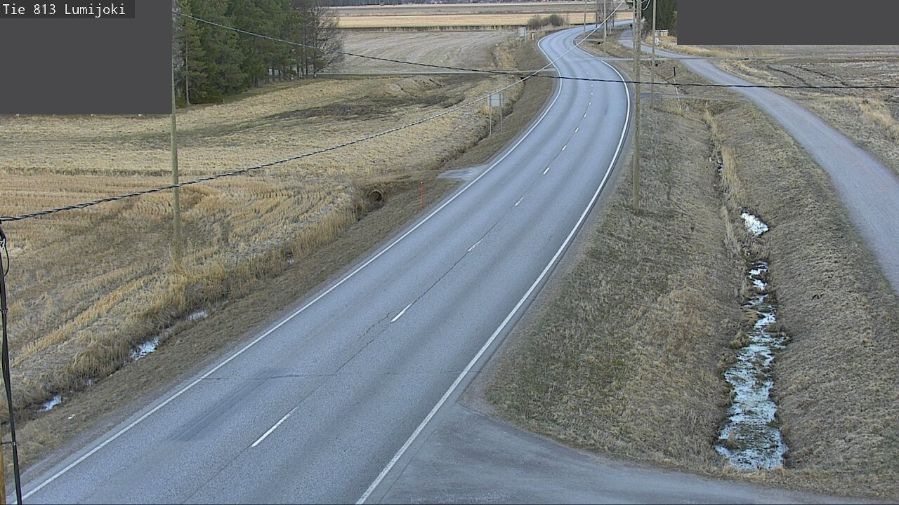 Weather Camera Image Road 813 Lumijoki, Lumijoki, Pohjois-Pohjanmaa