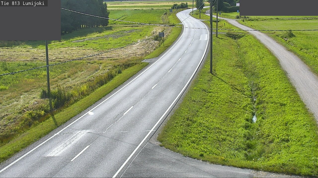 Weather Camera Image Road 813 Lumijoki, Lumijoki, Pohjois-Pohjanmaa