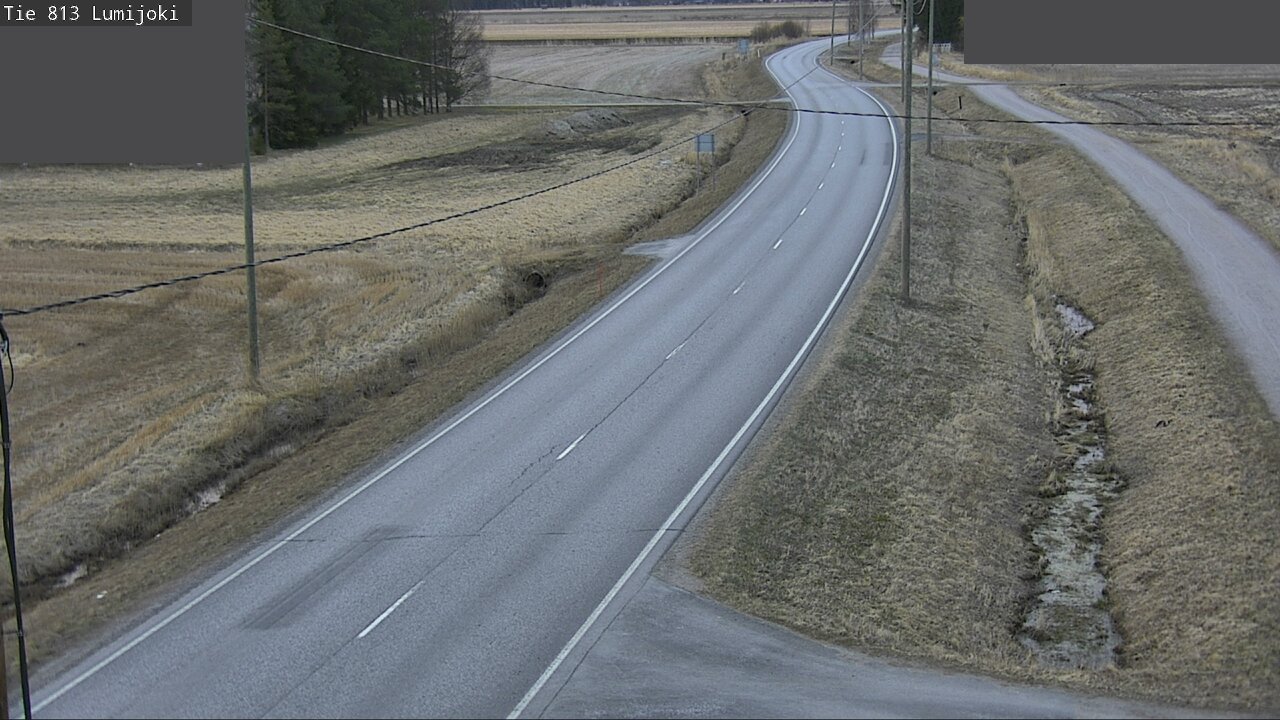 Weather Camera Image Väg 813 Lumijoki, Lumijoki, Pohjois-Pohjanmaa