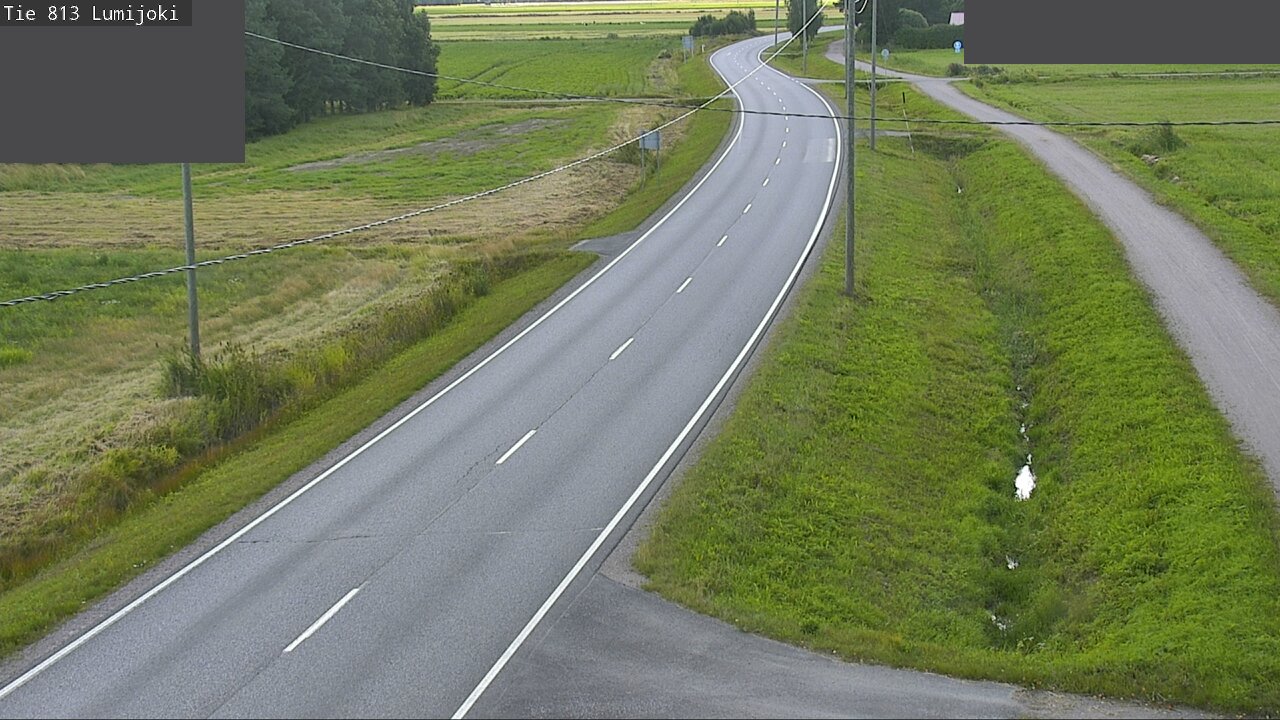 Weather Camera Image Road 813 Lumijoki, Lumijoki, Pohjois-Pohjanmaa