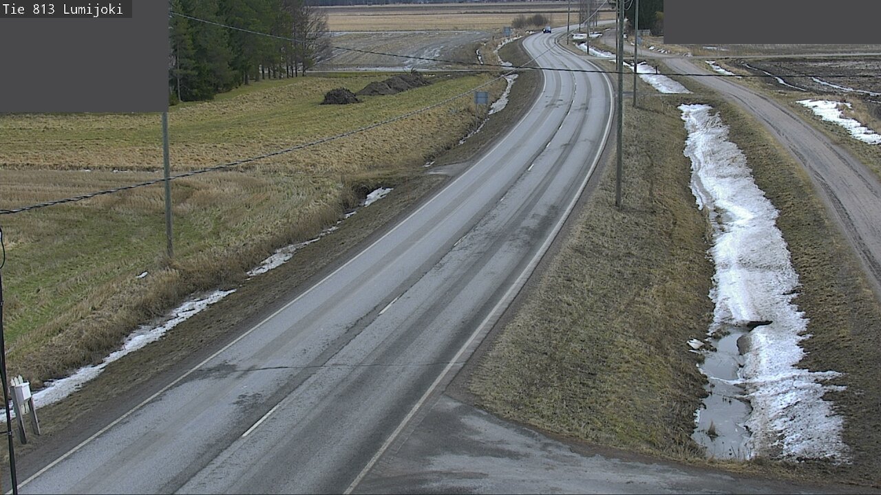 Weather Camera Image Väg 813 Lumijoki, Lumijoki, Pohjois-Pohjanmaa