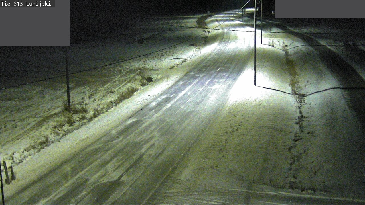 Weather Camera Image Väg 813 Lumijoki, Lumijoki, Pohjois-Pohjanmaa