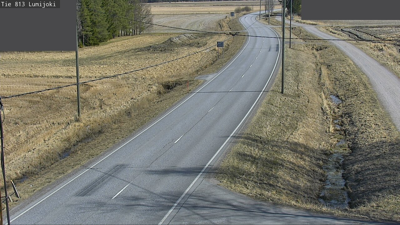 Weather Camera Image Road 813 Lumijoki, Lumijoki, Pohjois-Pohjanmaa