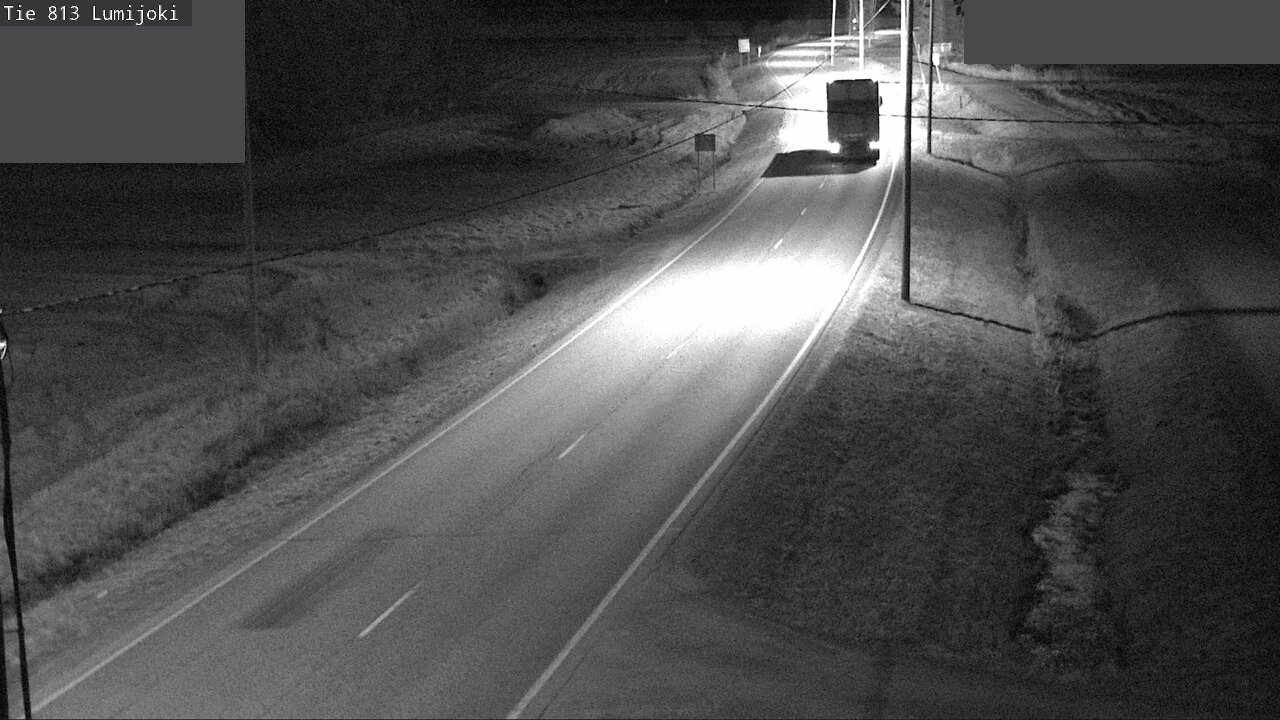 Weather Camera Image Road 813 Lumijoki, Lumijoki, Pohjois-Pohjanmaa