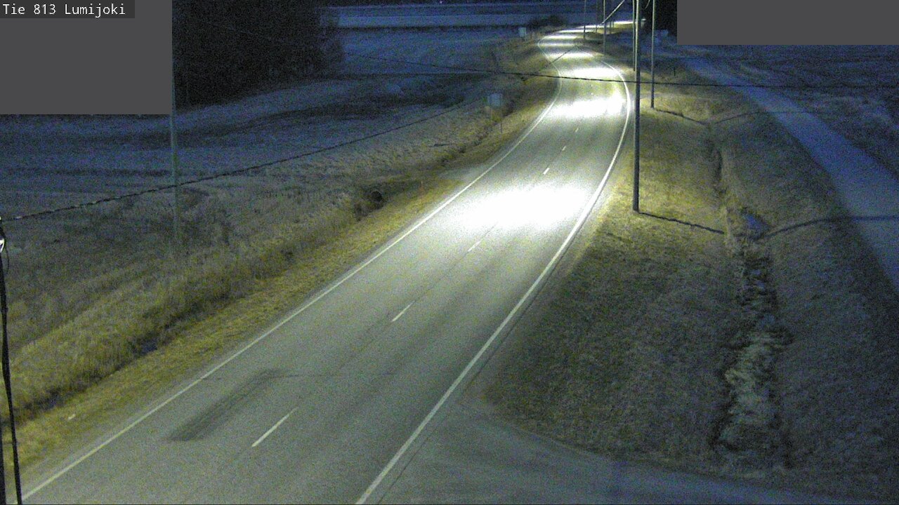 Weather Camera Image Road 813 Lumijoki, Lumijoki, Pohjois-Pohjanmaa