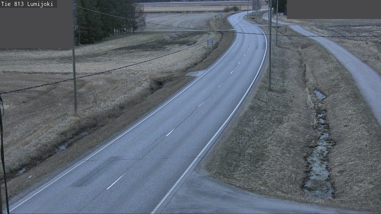 Weather Camera Image Väg 813 Lumijoki, Lumijoki, Pohjois-Pohjanmaa