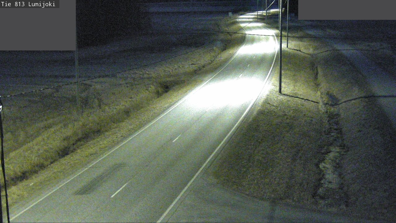 Weather Camera Image Road 813 Lumijoki, Lumijoki, Pohjois-Pohjanmaa