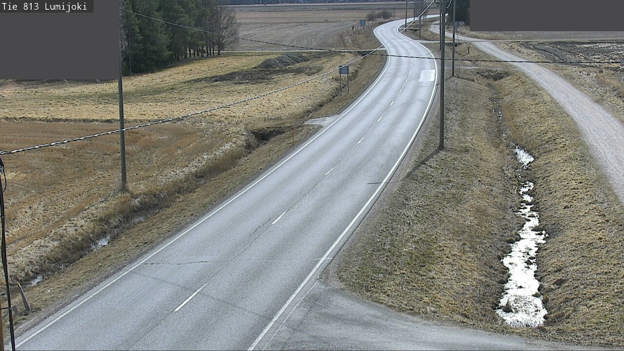 Weather Camera Image Road 813 Lumijoki, Lumijoki, Pohjois-Pohjanmaa
