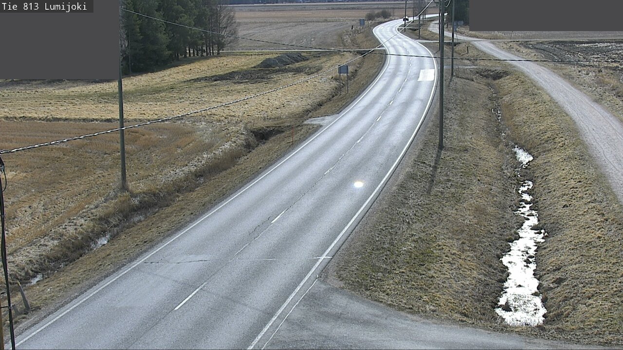 Weather Camera Image Road 813 Lumijoki, Lumijoki, Pohjois-Pohjanmaa