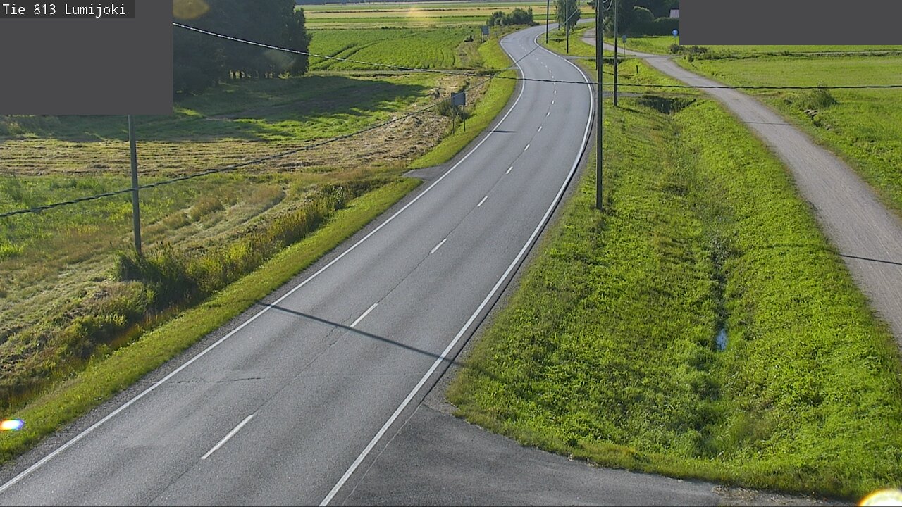 Weather Camera Image Road 813 Lumijoki, Lumijoki, Pohjois-Pohjanmaa
