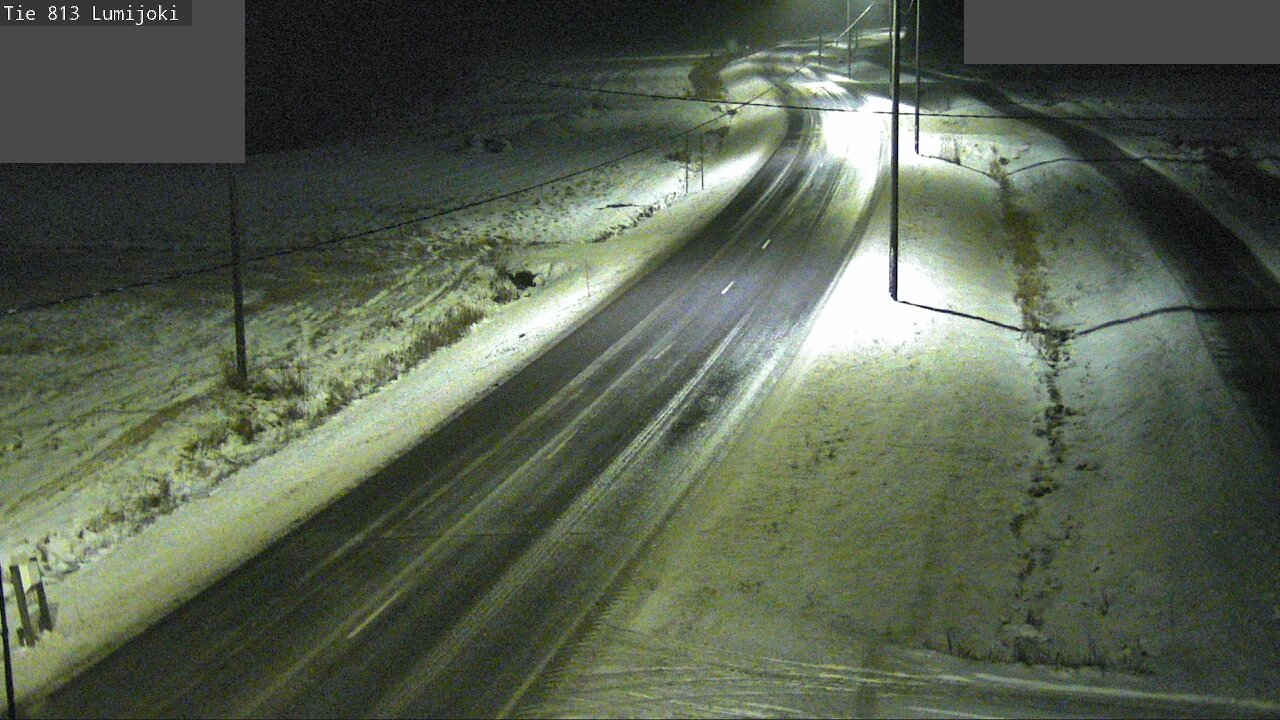 Weather Camera Image Väg 813 Lumijoki, Lumijoki, Pohjois-Pohjanmaa