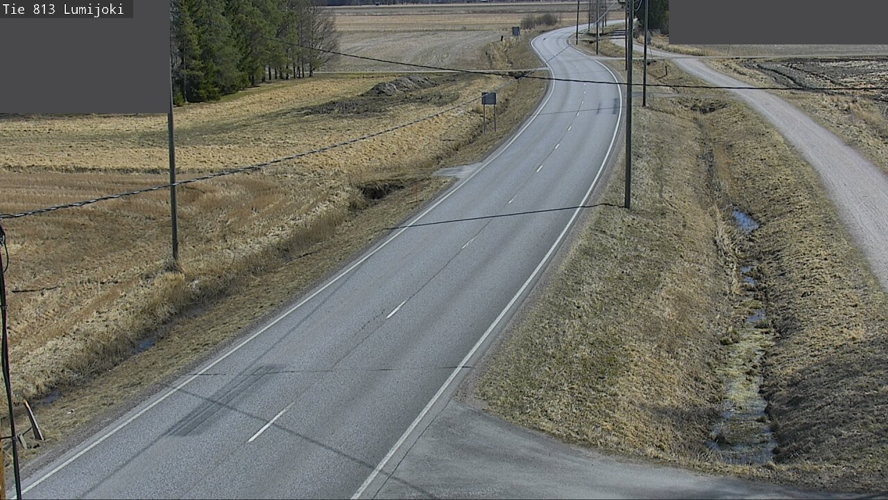 Weather Camera Image Road 813 Lumijoki, Lumijoki, Pohjois-Pohjanmaa
