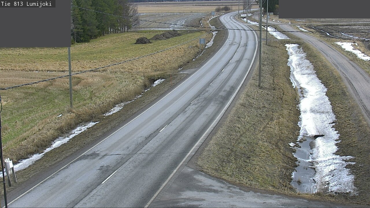 Weather Camera Image Väg 813 Lumijoki, Lumijoki, Pohjois-Pohjanmaa