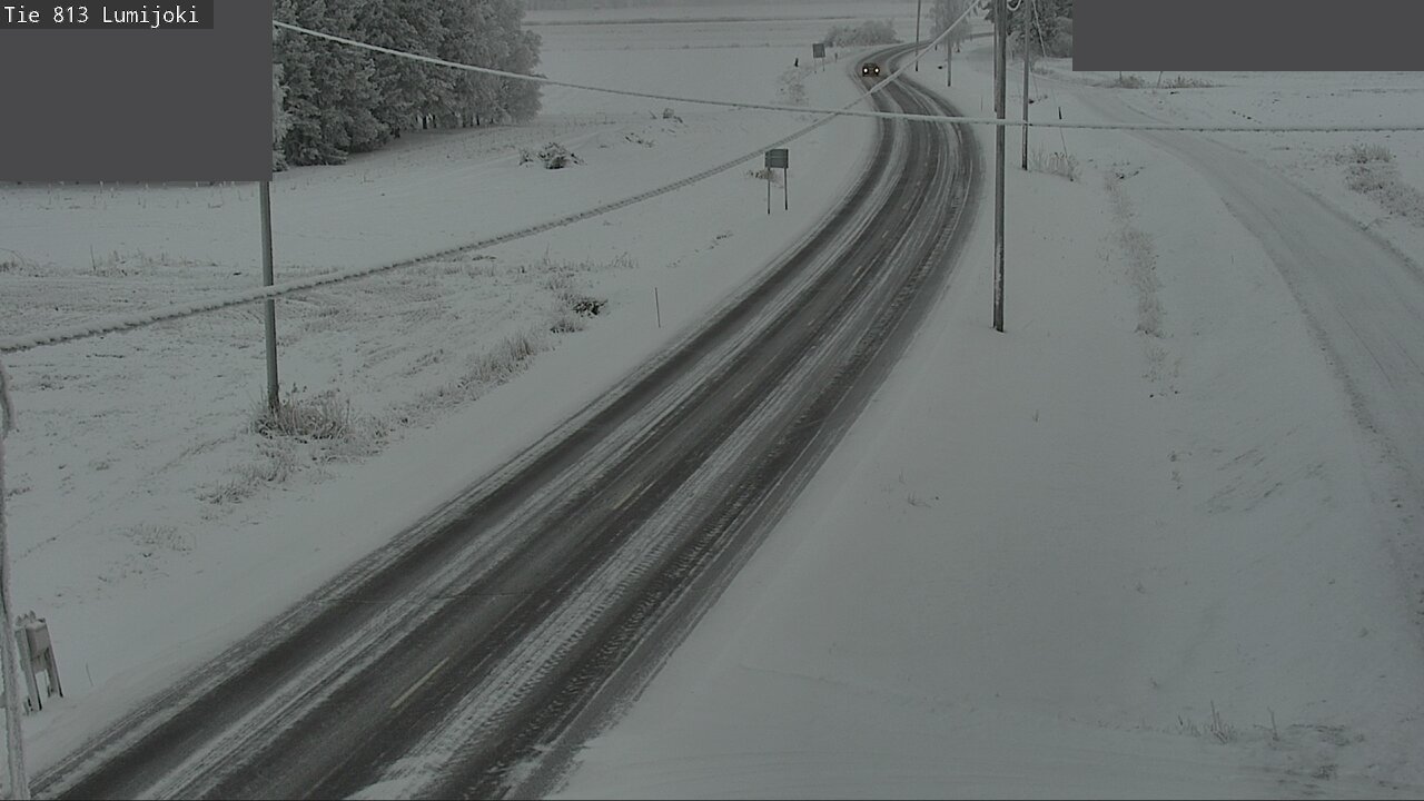 Weather Camera Image Road 813 Lumijoki, Lumijoki, Pohjois-Pohjanmaa