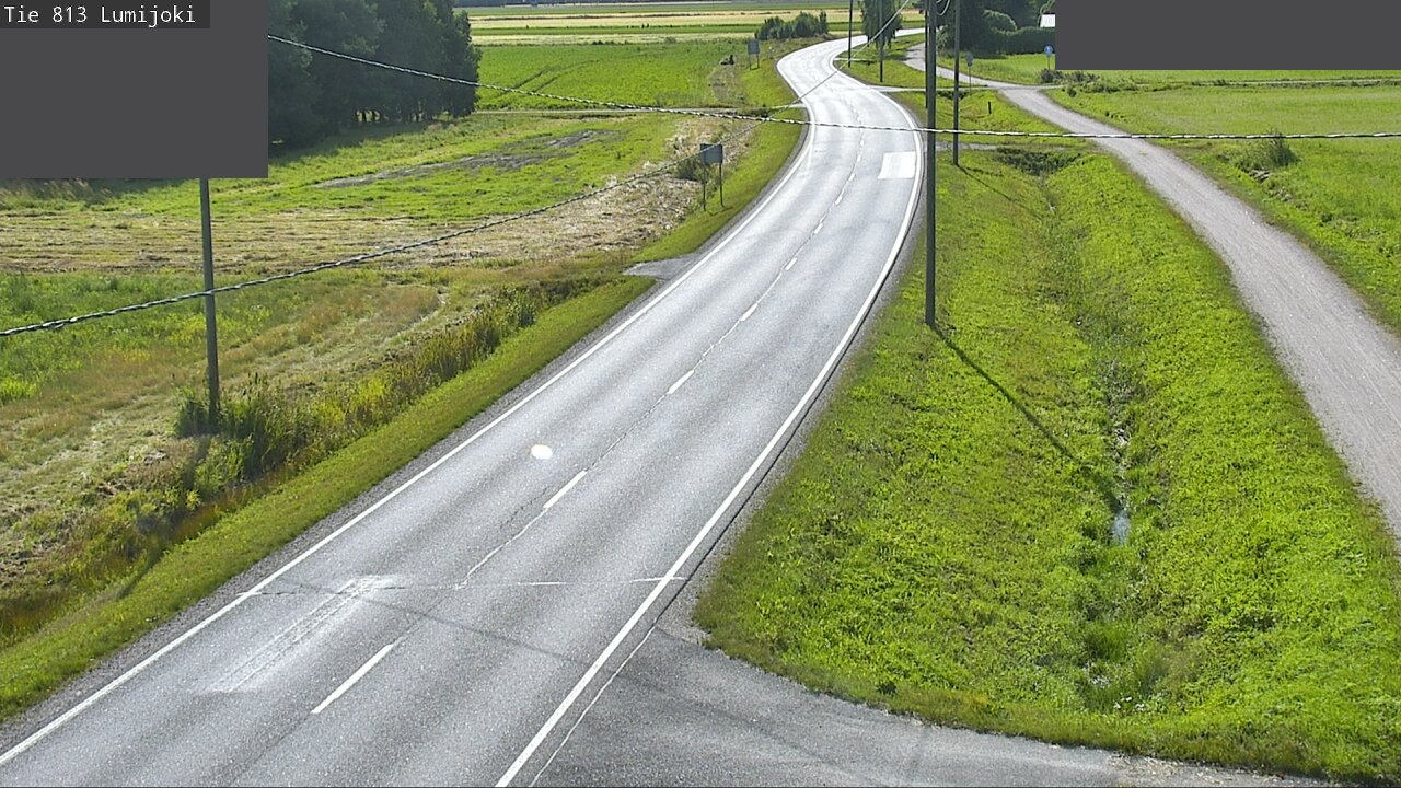 Weather Camera Image Road 813 Lumijoki, Lumijoki, Pohjois-Pohjanmaa