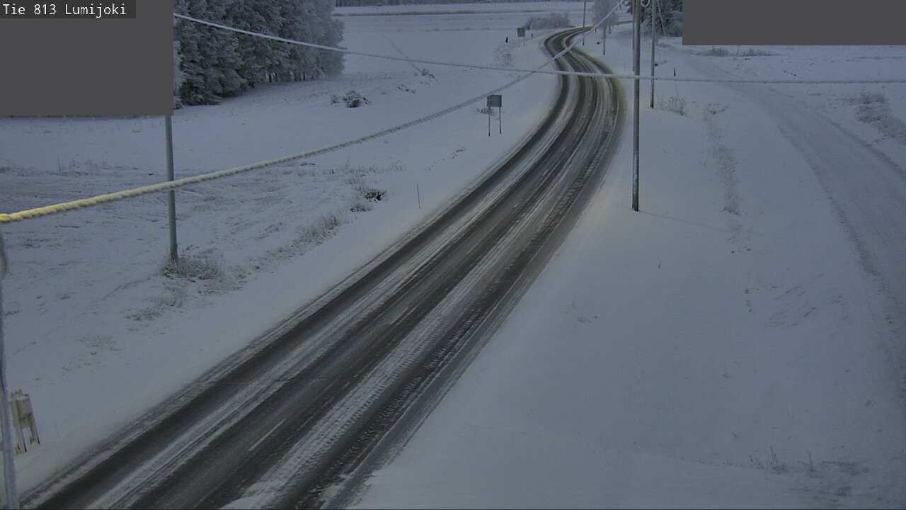 Weather Camera Image Road 813 Lumijoki, Lumijoki, Pohjois-Pohjanmaa