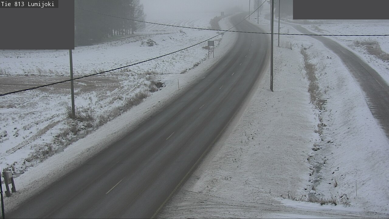 Weather Camera Image Väg 813 Lumijoki, Lumijoki, Pohjois-Pohjanmaa