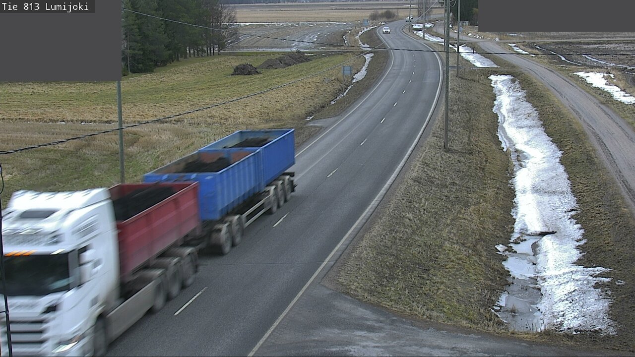 Weather Camera Image Väg 813 Lumijoki, Lumijoki, Pohjois-Pohjanmaa