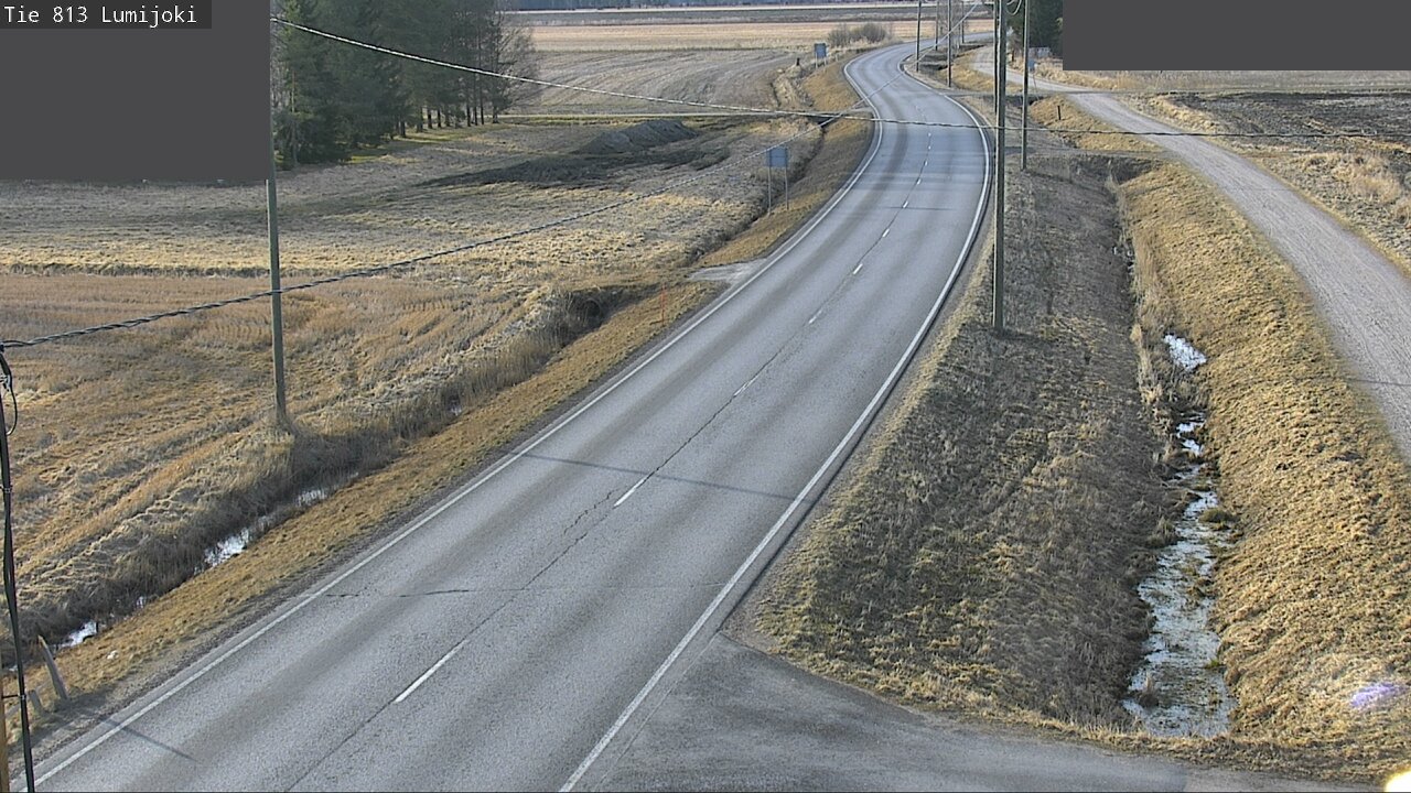 Weather Camera Image Road 813 Lumijoki, Lumijoki, Pohjois-Pohjanmaa
