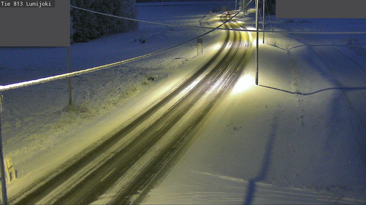 Weather Camera Image Road 813 Lumijoki, Lumijoki, Pohjois-Pohjanmaa