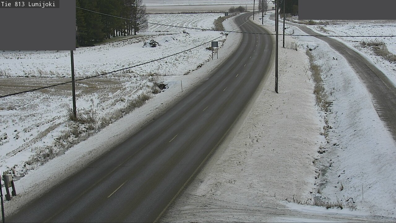 Weather Camera Image Väg 813 Lumijoki, Lumijoki, Pohjois-Pohjanmaa